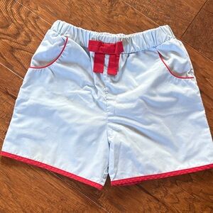 The Beaufort Bonnet Company Light Blue and Red Shorts